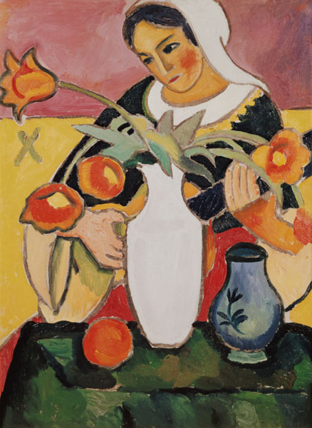 The Lute Player a August Macke