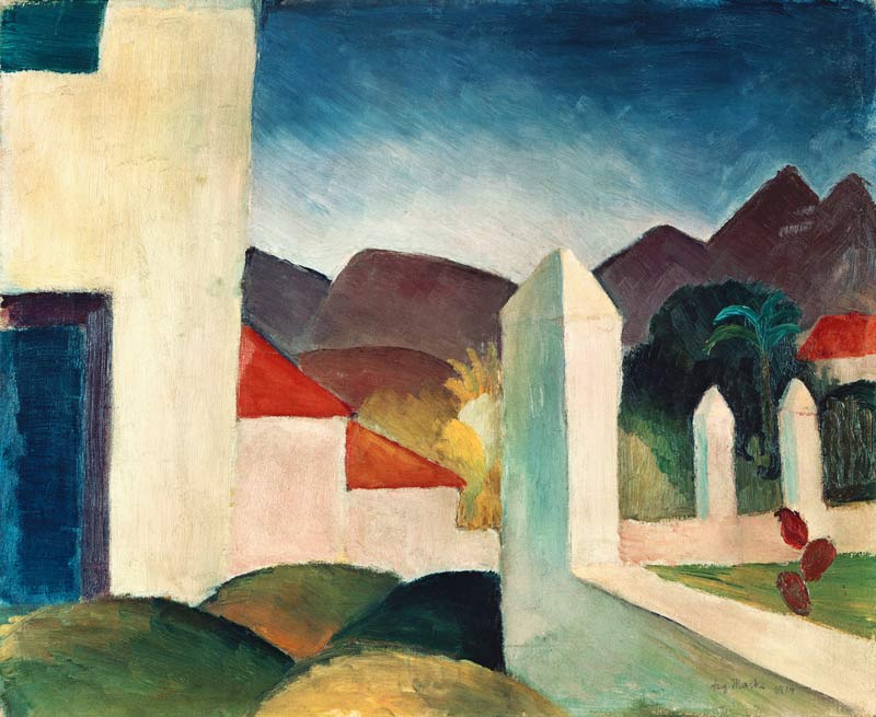 Panorama tunisino a August Macke