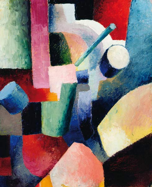 Colored Composition of Forms a August Macke