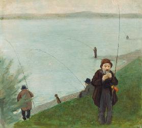 Angler at the Rhine