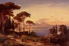 The bay of Naples a August Schaeffer