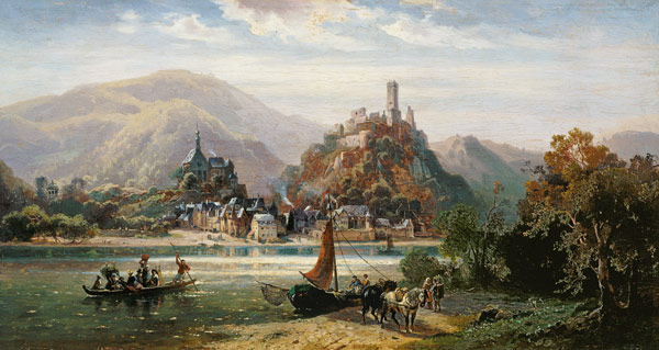 Axe stone at the Mosel a August von Wille