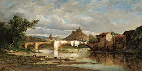 View of Puy-en-Velay from Espaly a Auguste Allonge