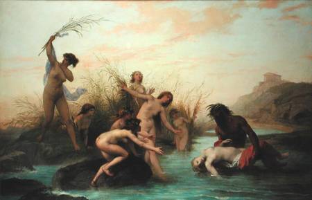 A River God Rescuing a Naiad a Auguste Barthelemy Glaize