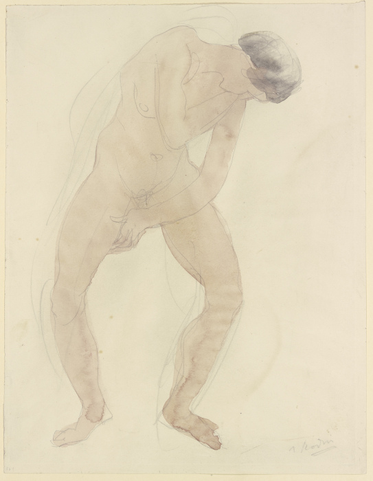 Stehender weiblicher Akt a Auguste Rodin