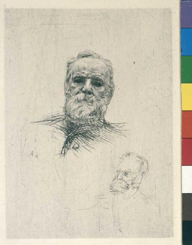 Zwei Bildnisse Victor Hugos a Auguste Rodin