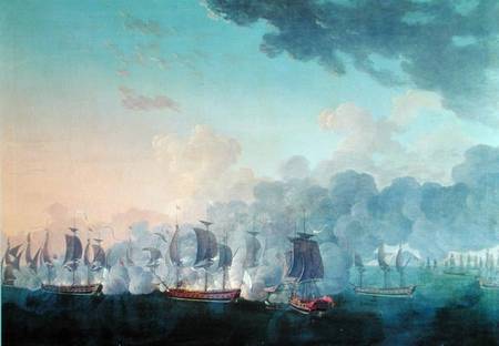 The Battle of Louisbourg on the 21st July 1781 a Auguste Rossel De Cercy