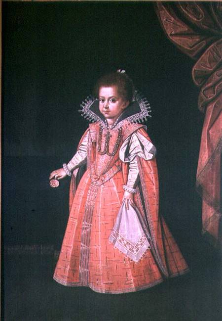 Archduchess Maria Anna (1610-65) as a child a Scuola Austriaca