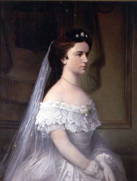 Empress Elizabeth of Bavaria (1837-98) a Scuola Austriaca