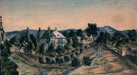 View of a Country Village a Scuola Austriaca