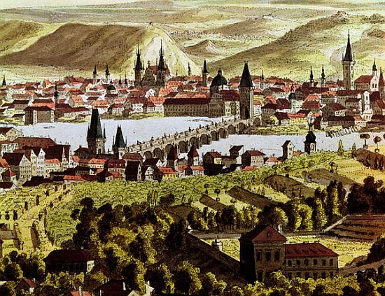 View of Prague a Scuola Austriaca