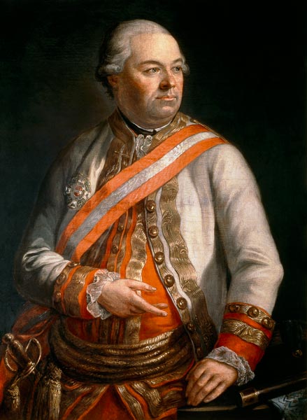 Il conte Andreas Hadik von Futak (1710-90) Comandante dell' Armata Austriaca nella campagna contro i a Scuola Austriaca
