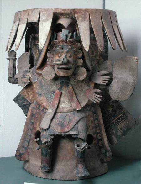 Anthropomorphic Brazier, found in area of Templo Mayor a Aztec