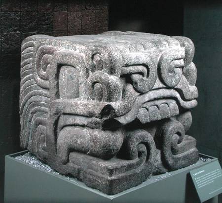 Head of a Feathered Serpent a Aztec