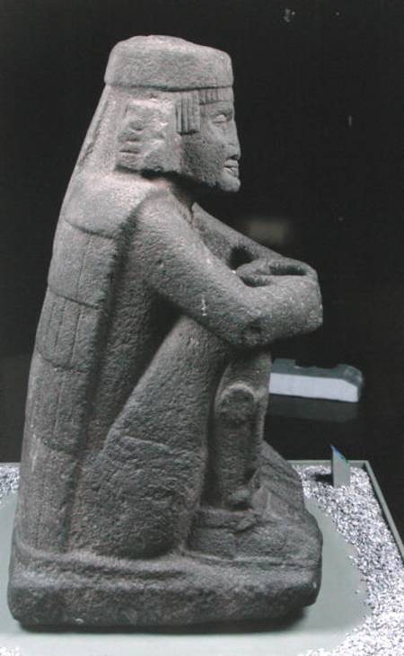 Standard-bearer, found at the Templo Mayor a Aztec