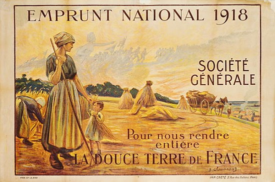 Poster for the Loan for National Defence from the Societe Generale a B. Chavannaz