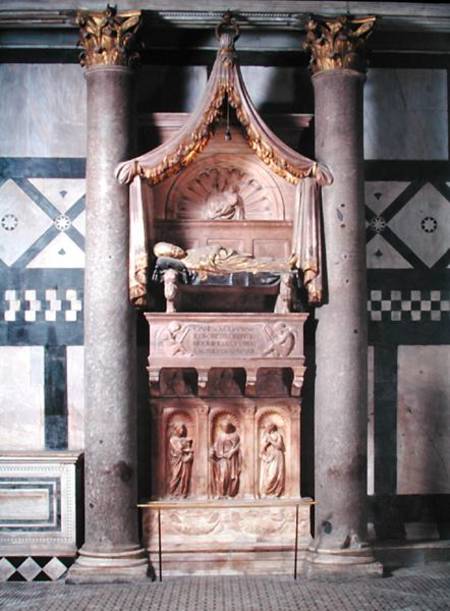 View of the tomb of Pope John XXIII (c.1370-1419) a B. di B. di