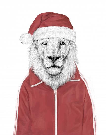 Santa lion