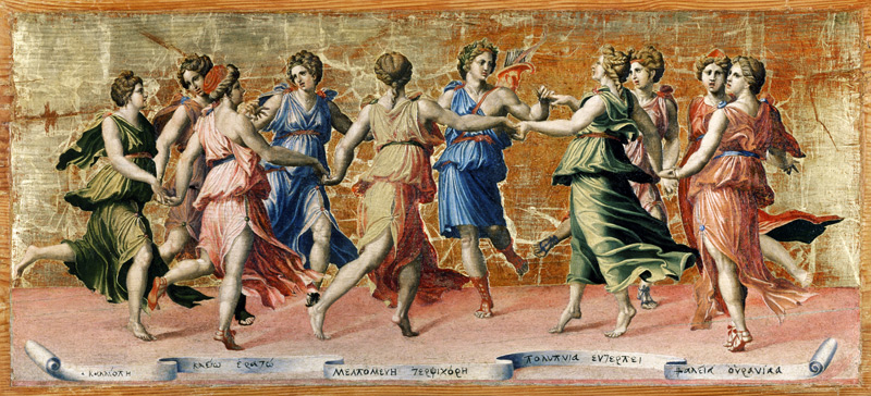 Apollo und die tanzenden Musen. a Baldassare Peruzzi