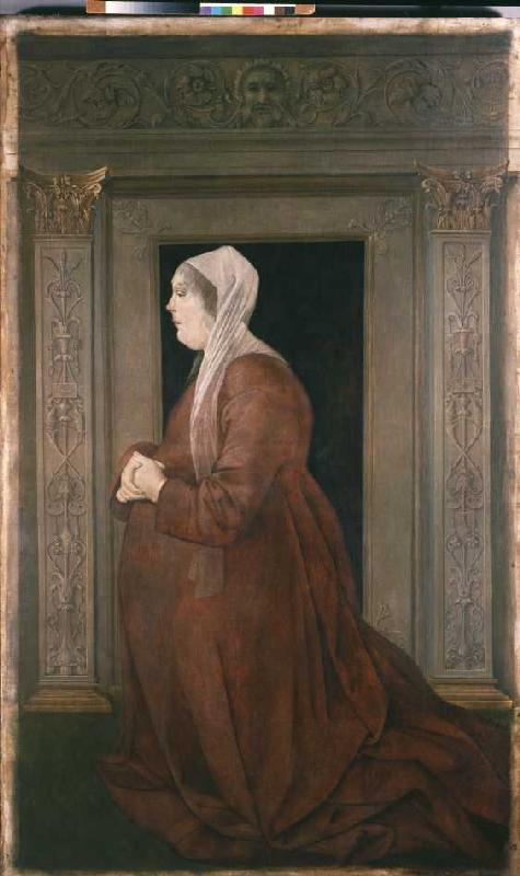 Bildnis der Eleonora von Aragon (1450-1493), seit 1473 Gemahlin des Ercole I a Baldassare Estense