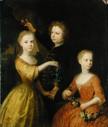 The Children of Councillor Barthold Heinrich Brockes (1680-1747) a Balthasar Denner