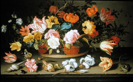 Basket of flowers a Balthasar van der Ast