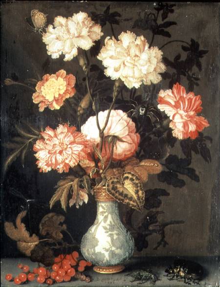 A Vase of Flowers a Balthasar van der Ast