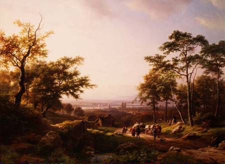 A Rhine Landscape a Barend Cornelisz. Koekkoek