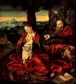 Rest on the flight to Egypt a Barent van Orley