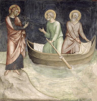 The Calling of St. Peter, from a series of Scenes of the New Testament (fresco) a Barna  da Siena