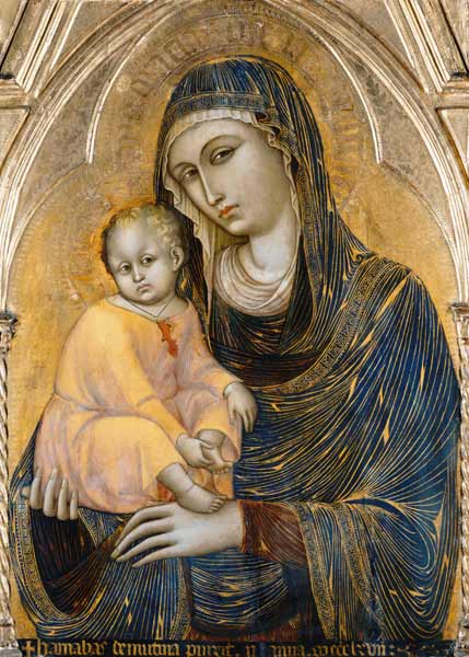 Madonna with the child. a Barnaba da Modena