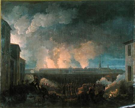 The Bombardment of Vienna by the French Army a Baron Louis Albert Bacler d'Albe