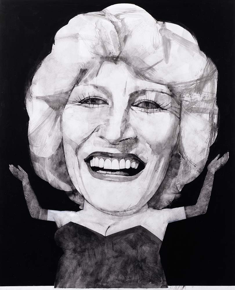 Portrait of Faith Brown, 1970s a Barry  Fantoni