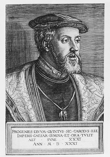 Emperor Charles V a Barthel Beham