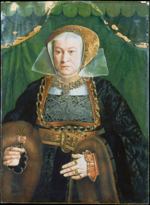 Portrait of Sibylla Kessel a Barthel Bruyn d. Ä.