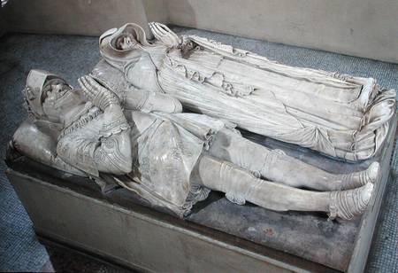 Effigies of Anne de Montmorency (1493-1567) Constable and Marshal of France and Madeleine of Savoy ( a Barthelemy Prieur