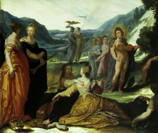 B.Spranger / Apollo, Pallas and Muses a Bartholomäus Spranger