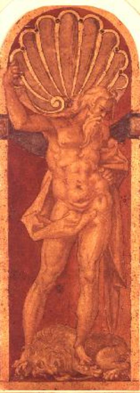 Hercules (pencil) a Bartholomäus Spranger