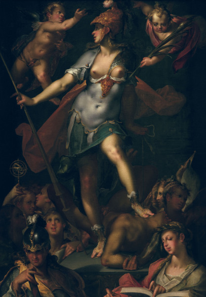 Spranger / Minerva as Victor / c.1591 a Bartholomäus Spranger