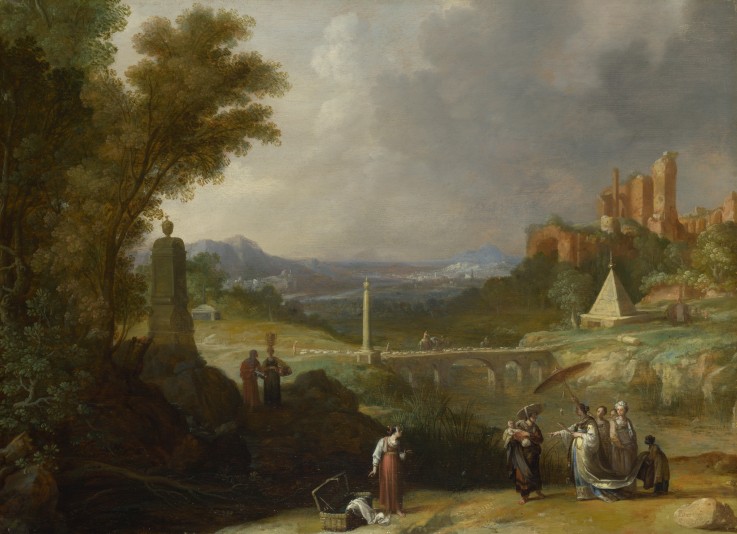 The Finding of the Infant Moses by Pharaoh's Daughter a Bartholomeus Breenbergh