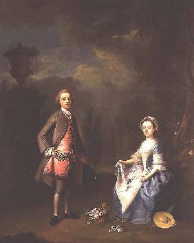 Edward Harley, 4th Earl of Oxford, and his sister Sarah