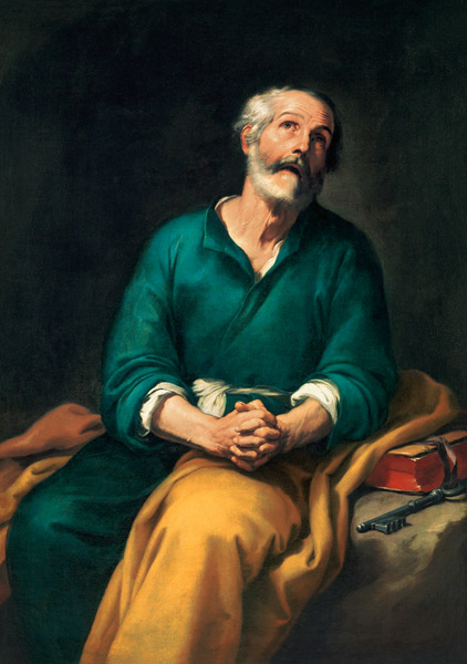 San Pietro in lacrime a Bartolomé Esteban Perez Murillo