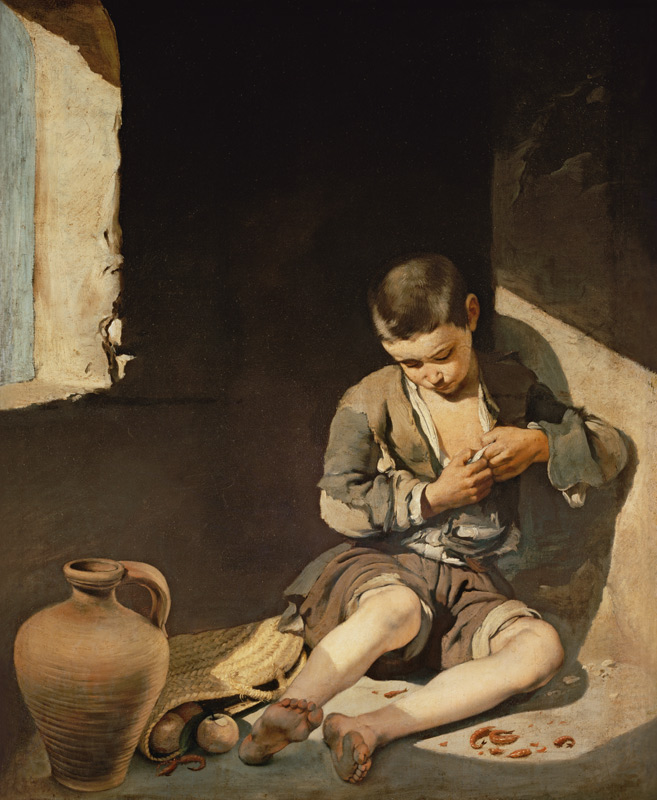 The young beggar a Bartolomé Esteban Perez Murillo