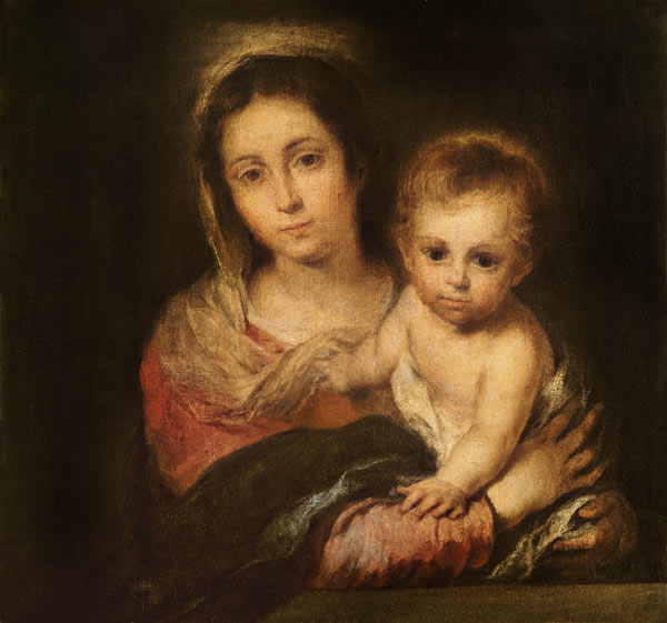 Murillo, Maria mit dem Kind a Bartolomé Esteban Perez Murillo