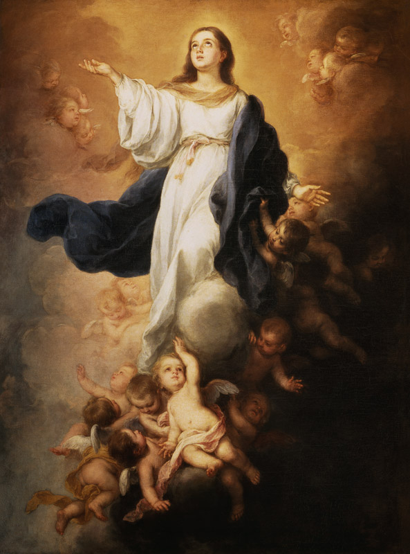 The Assumption of the Virgin a Bartolomé Esteban Perez Murillo