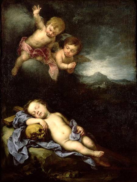 Christ Child with Angels a Bartolomé Esteban Perez Murillo
