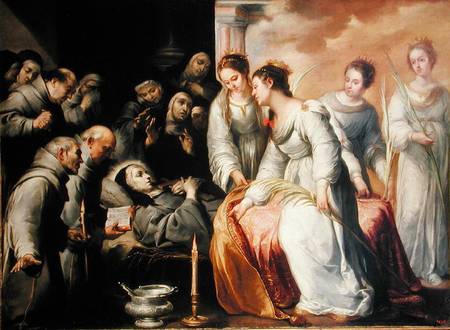 The Death of St. Clare a Bartolomé Esteban Perez Murillo
