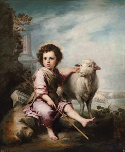 The good shepherd a Bartolomé Esteban Perez Murillo