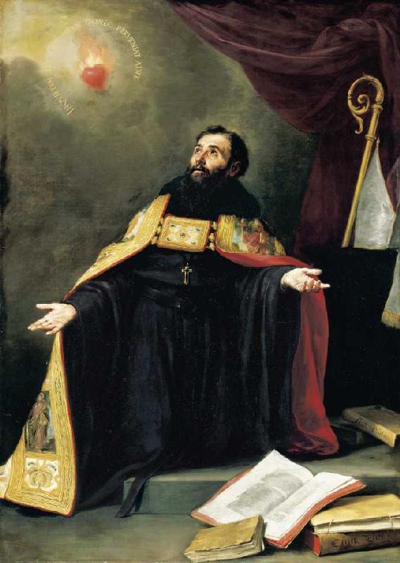 Der Heilige Augustinus in Ekstase. a Bartolomé Esteban Perez Murillo