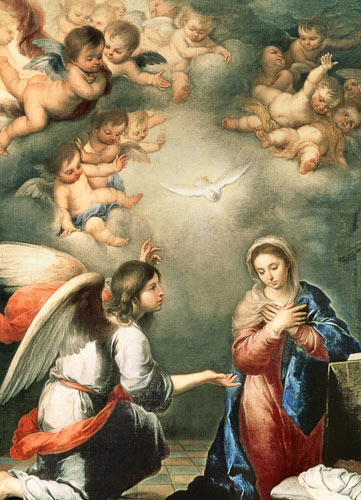 The Annunciation a Bartolomé Esteban Perez Murillo